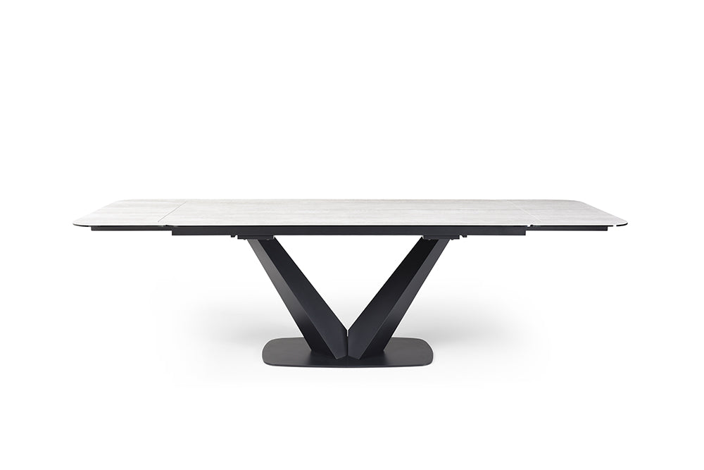 9189 Extendable Ceramic Top Dining Table & Chair Sets