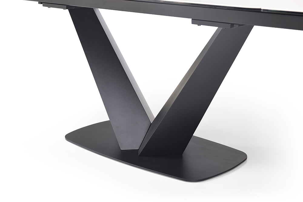 9189 Extendable Ceramic Top Dining Table & Chair Sets