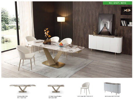 93 Extendable Ceramic Top Dining Collection