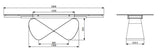 9305 Extendable Marble-Look Ceramic Dining Table & 1442 Chair Set
