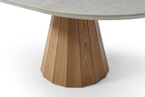 9493 Round Extendable Pedestal Dining Table & Chair Sets
