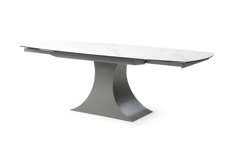 9035 Extendable Ceramic Stone Top Dining Table & 1254 Chair Set