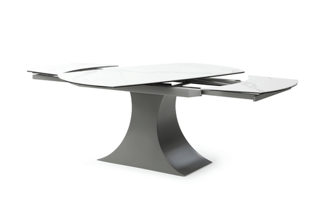 9035 Extendable Ceramic Stone Top Dining Table & 1254 Chair Set