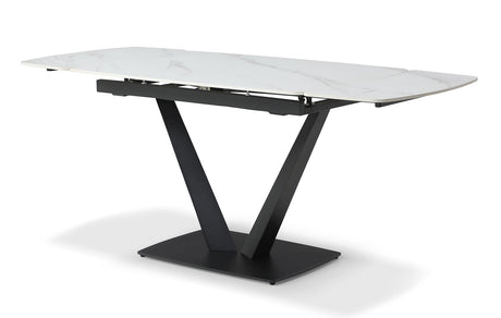 109 Extendable Ceramic Top Dining Table & Chair Sets