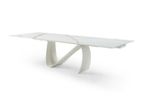 9087 Extendable Ceramic Top Dining Table & Swivel Chair Sets