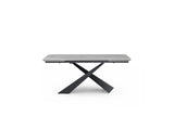 9422 Extendable Grey Ceramic Dining Table & 1218 Swivel Chairs