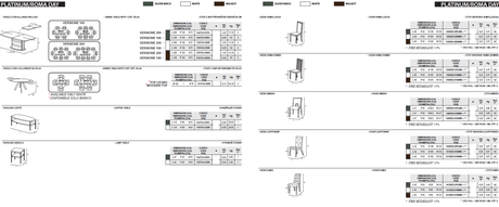 Platinum Slim Italian Dining Collection by Camelgroup