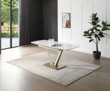 109 Extendable Ceramic Top Dining Table & Chair Sets