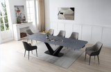 9436 Extendable Ceramic Dining Table & Chair Sets