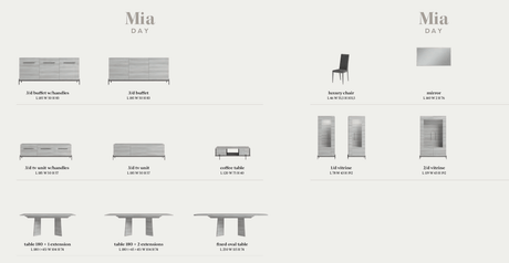 Mia Modern Italian Dining Collection by Status