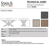 Nora Italian Dining Collection by Status