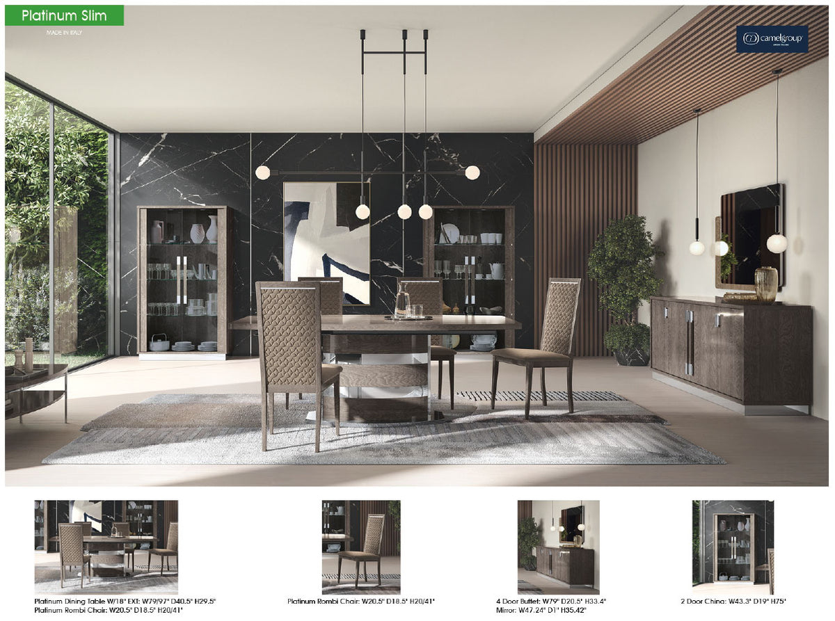 Platinum Slim Italian Dining Collection by Camelgroup