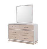 Modern Two-Tone King Dior Bedroom Set with Lift-Top Jewelry Storage