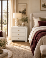 Hump 38-Inch Arched 3-Drawer Bedside Chest - Contemporary & Sculptural Bedroom Storage