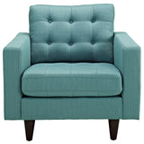 Empress Armchair Upholstered Fabric Set of 2