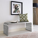 Pipe 47" Stainless Steel Bench