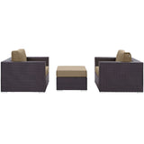 Convene 3 Piece Outdoor Patio Sofa Set