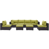 Convene 8 Piece Outdoor Patio Sectional Set
