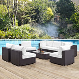 Convene 8 Piece Outdoor Patio Sectional Set