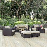 Convene 8 Piece Outdoor Patio Sectional Set