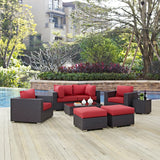 Convene 8 Piece Outdoor Patio Sectional Set