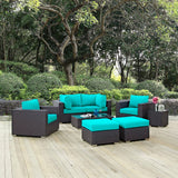 Convene 8 Piece Outdoor Patio Sectional Set