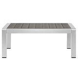 Shore Outdoor Patio Aluminum Coffee Table