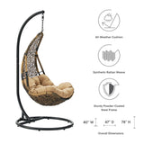 Abate Outdoor Patio Swing Chair With Stand