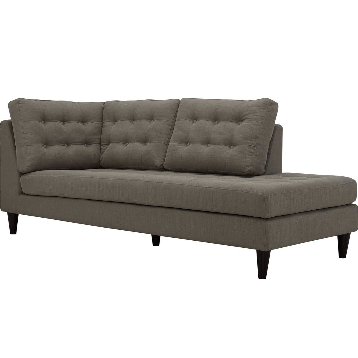 Empress Upholstered Fabric Right Facing Bumper