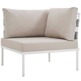 Harmony 6 Piece Outdoor Patio Aluminum Sectional Sofa Set