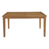 Marina 60" Outdoor Patio Teak Dining Table