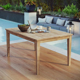 Marina 60" Outdoor Patio Teak Dining Table
