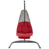 Landscape Hanging Chaise Lounge Outdoor Patio Swing Chair