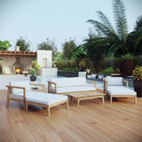 Bayport 6 Piece Outdoor Patio Teak Set