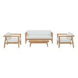 Bayport 4 Piece Outdoor Patio Teak Set