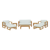 Upland 8 Piece Outdoor Patio Teak Set
