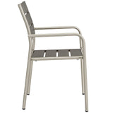 Shore 5 Piece Outdoor Patio Aluminum Dining Set