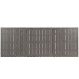 Shore 5 Piece Outdoor Patio Aluminum Dining Set with Wood Panel Accents (Modern Minimalist & Weather-Resistant)