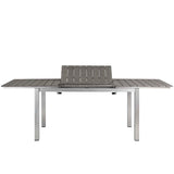 Shore 9 Piece Outdoor Patio Aluminum Dining Set - Modern Minimalist & Weather-Resistant