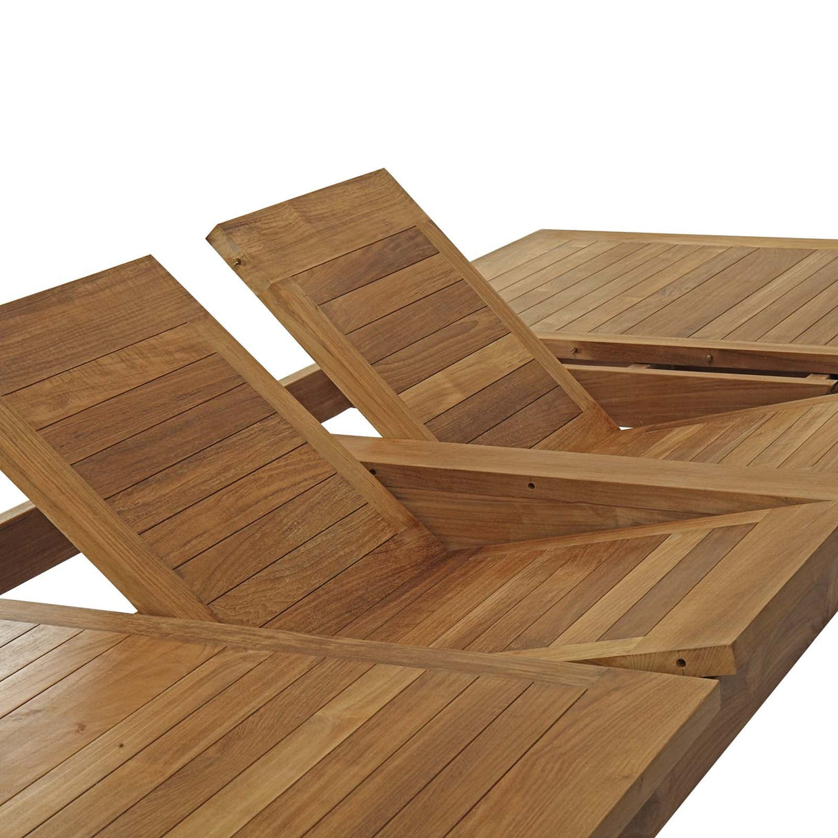 Marina 11 Piece Outdoor Patio Teak Dining Set - Coastal Modern & Weather-Resistant Solid Wood