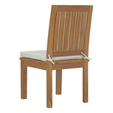 Marina 7 Piece Outdoor Patio Teak Dining Set - Modern Coastal & Weather-Resistant