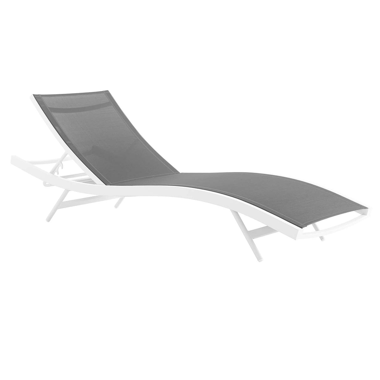 Glimpse Outdoor Patio Mesh Chaise Lounge Chair - Modern Minimalist & Weather-Resistant