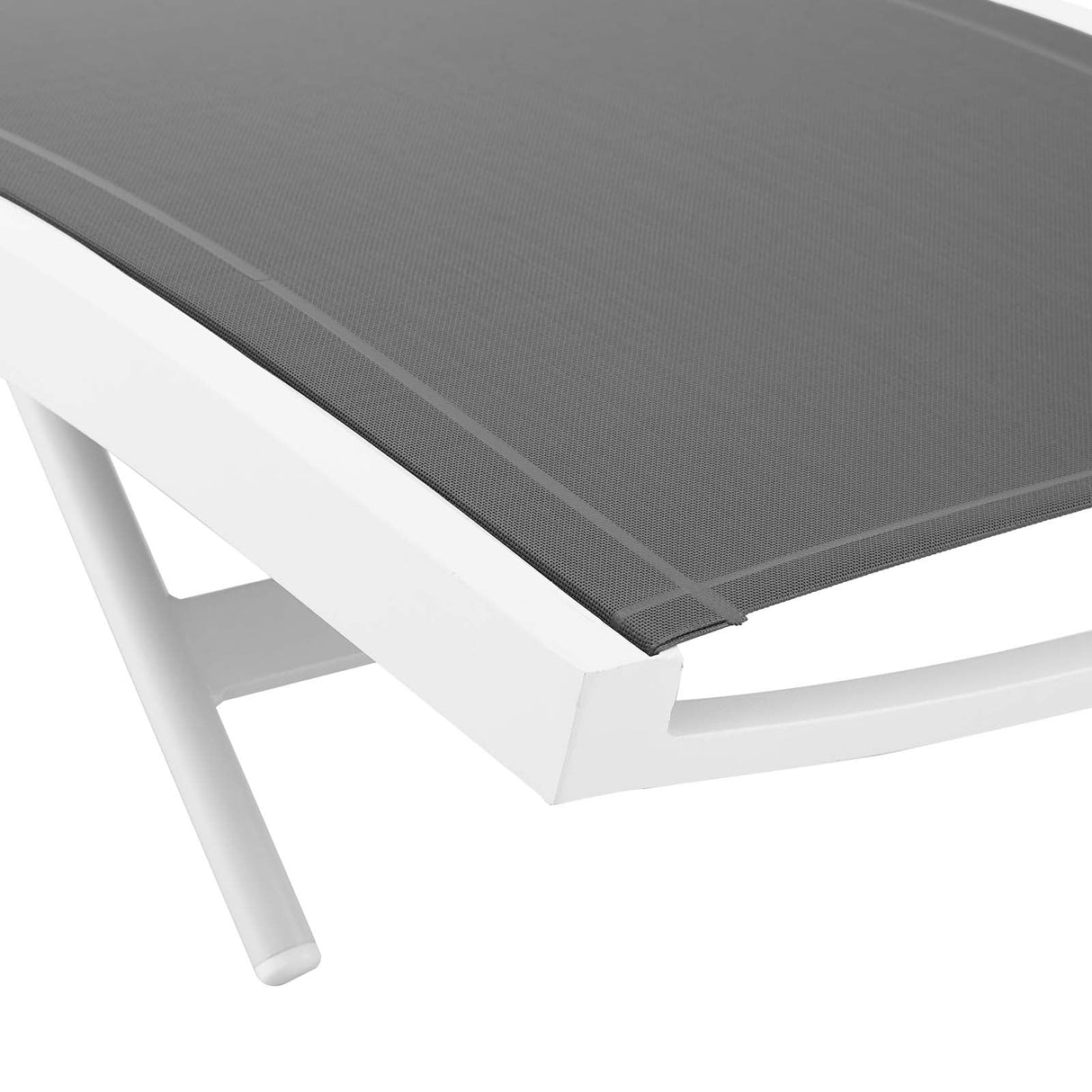 Glimpse Outdoor Patio Mesh Chaise Lounge Chair - Modern Minimalist & Weather-Resistant