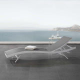 Glimpse Outdoor Patio Mesh Chaise Lounge Chair - Modern Minimalist & Weather-Resistant