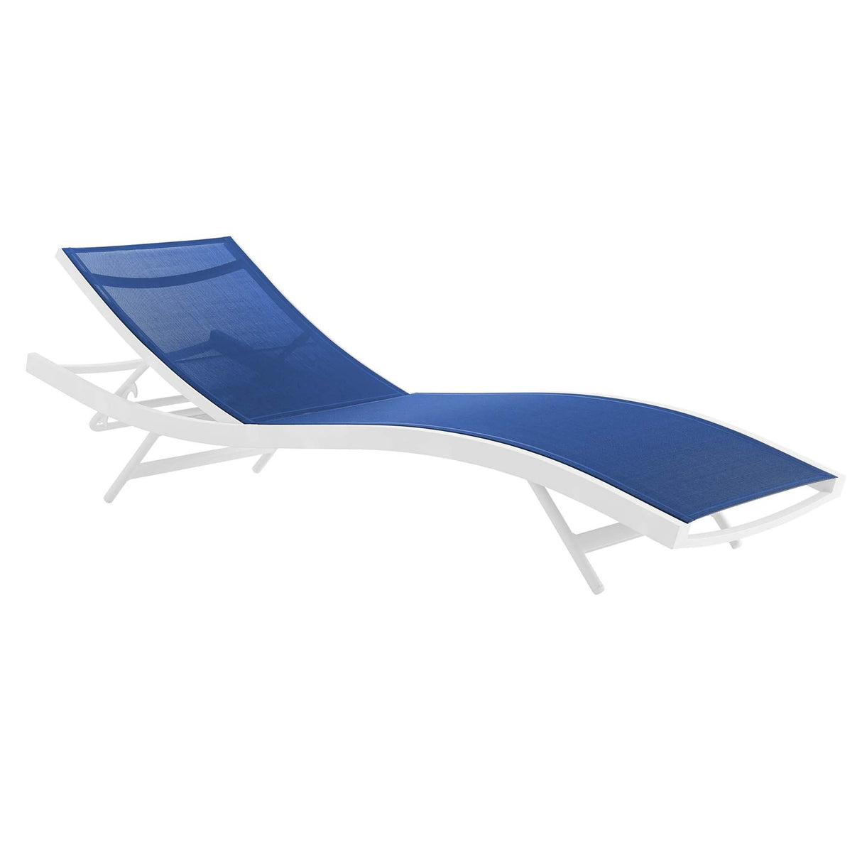 Glimpse Outdoor Patio Mesh Chaise Lounge Chair - Modern Minimalist & Weather-Resistant