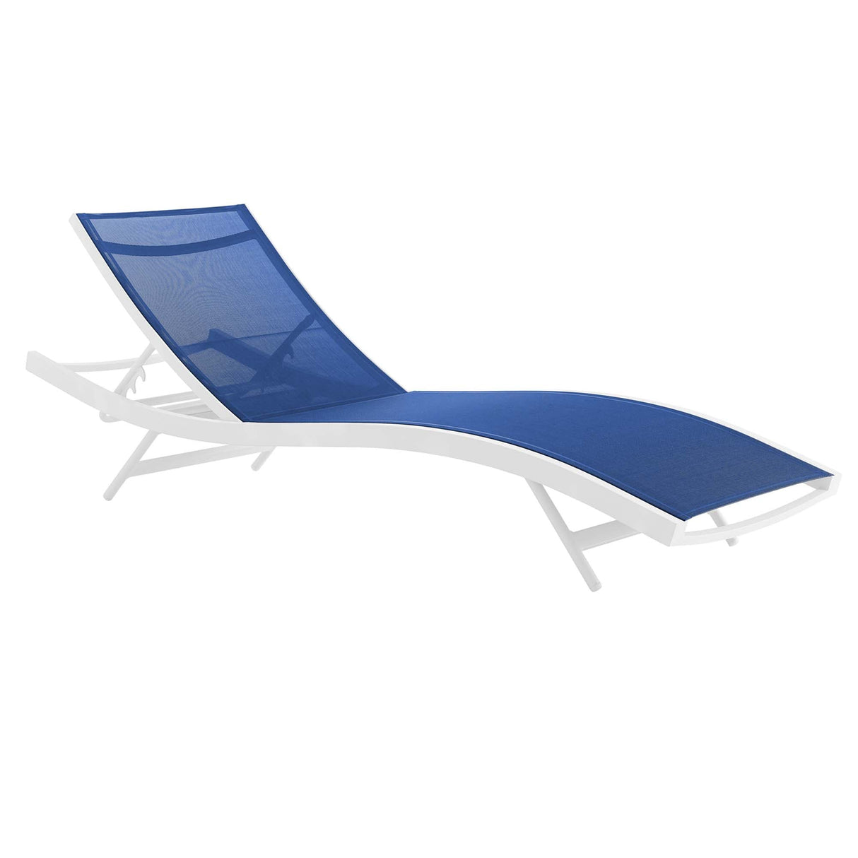 Glimpse Outdoor Patio Mesh Chaise Lounge Chair - Modern Minimalist & Weather-Resistant