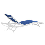 Glimpse Outdoor Patio Mesh Chaise Lounge Chair - Modern Minimalist & Weather-Resistant