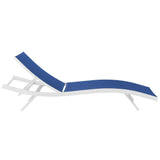 Glimpse Outdoor Patio Mesh Chaise Lounge Chair - Modern Minimalist & Weather-Resistant