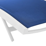 Glimpse Outdoor Patio Mesh Chaise Lounge Chair - Modern Minimalist & Weather-Resistant