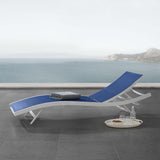 Glimpse Outdoor Patio Mesh Chaise Lounge Chair - Modern Minimalist & Weather-Resistant